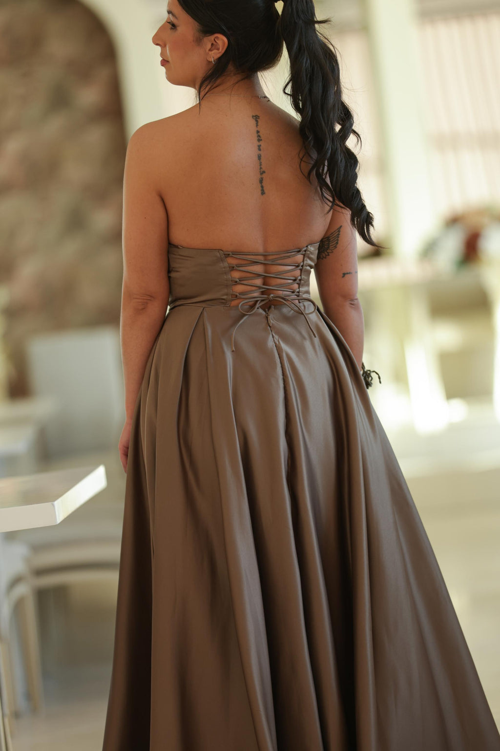 Vestido Alessia - Castanho