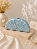 Clutch Concha Acrílico - Azul