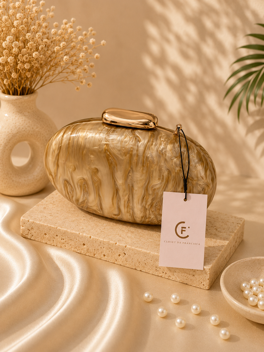 Clutch Valentina - Dourado Pérola