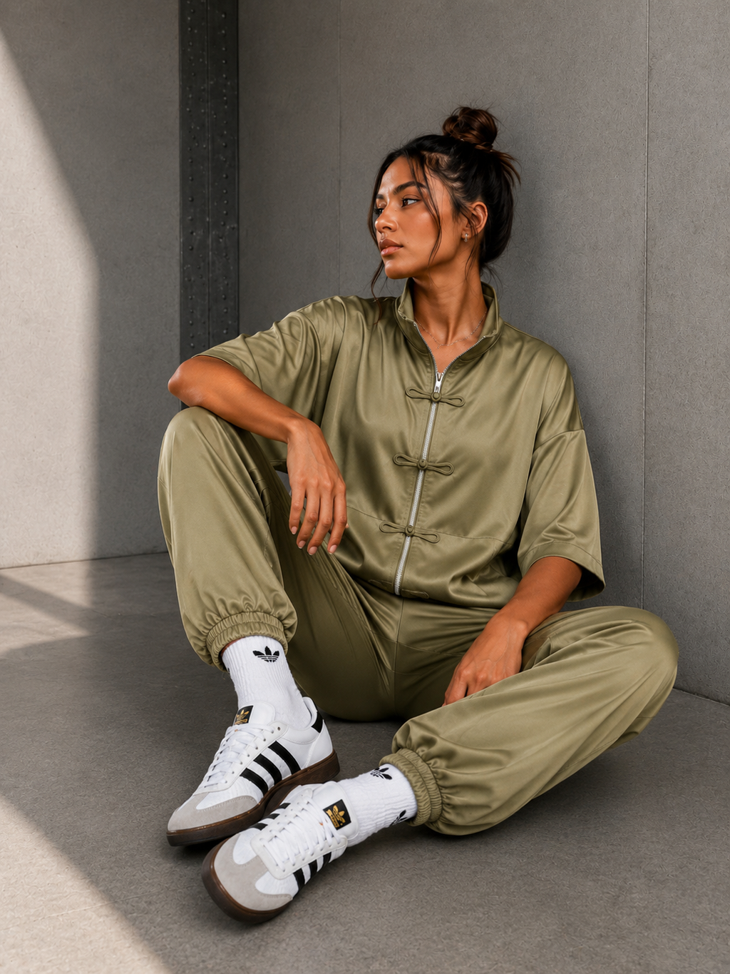 Conjunto Lumina Verde Khaki