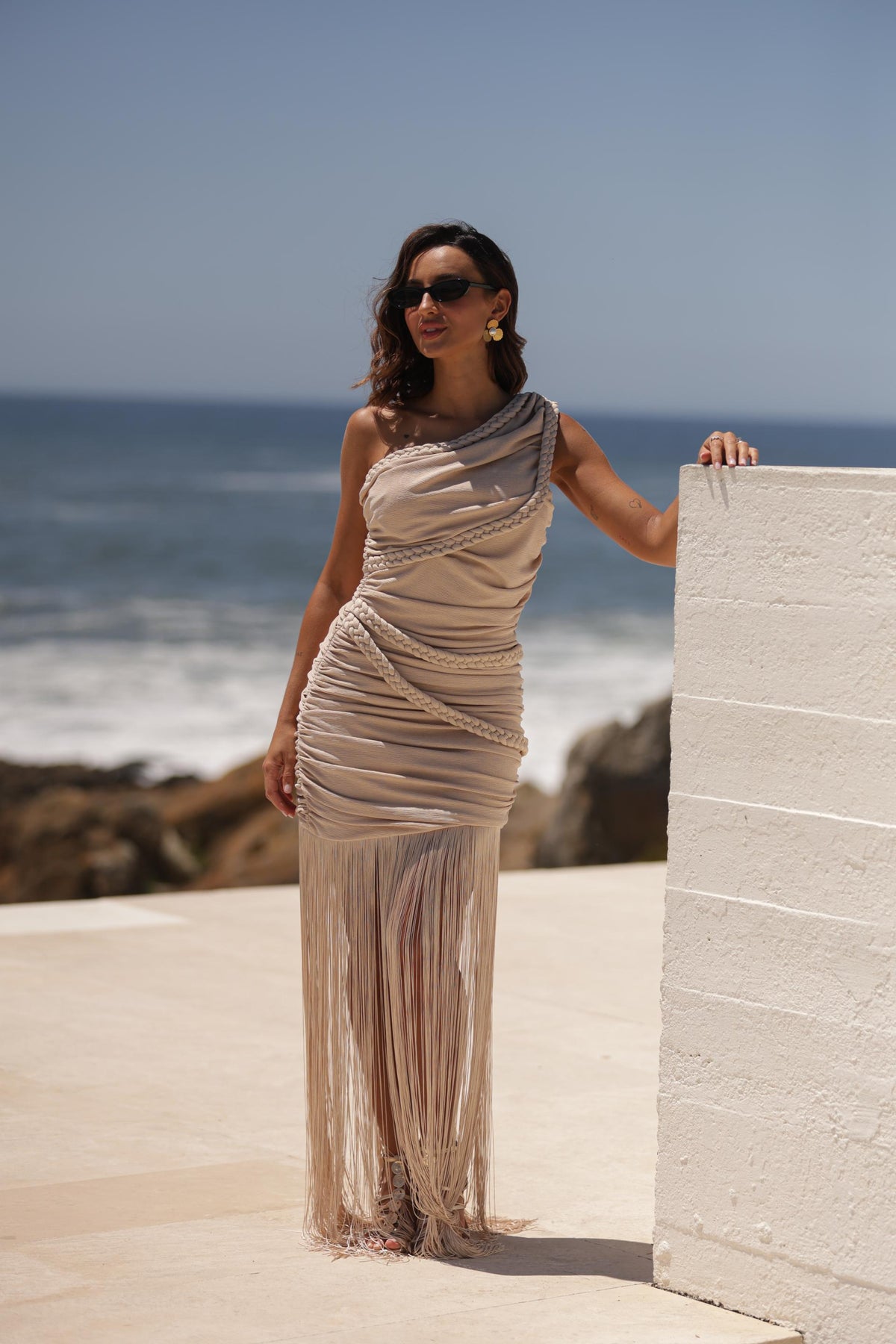 Vestido Atenas - Bege
