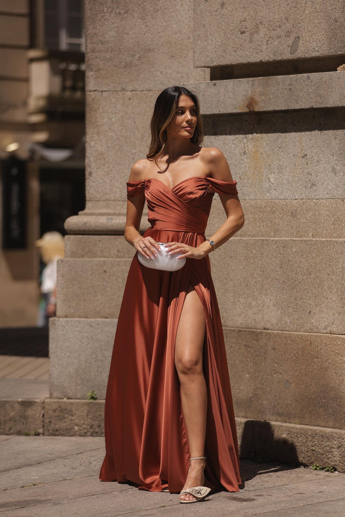 Vestido Aurora - Terracota