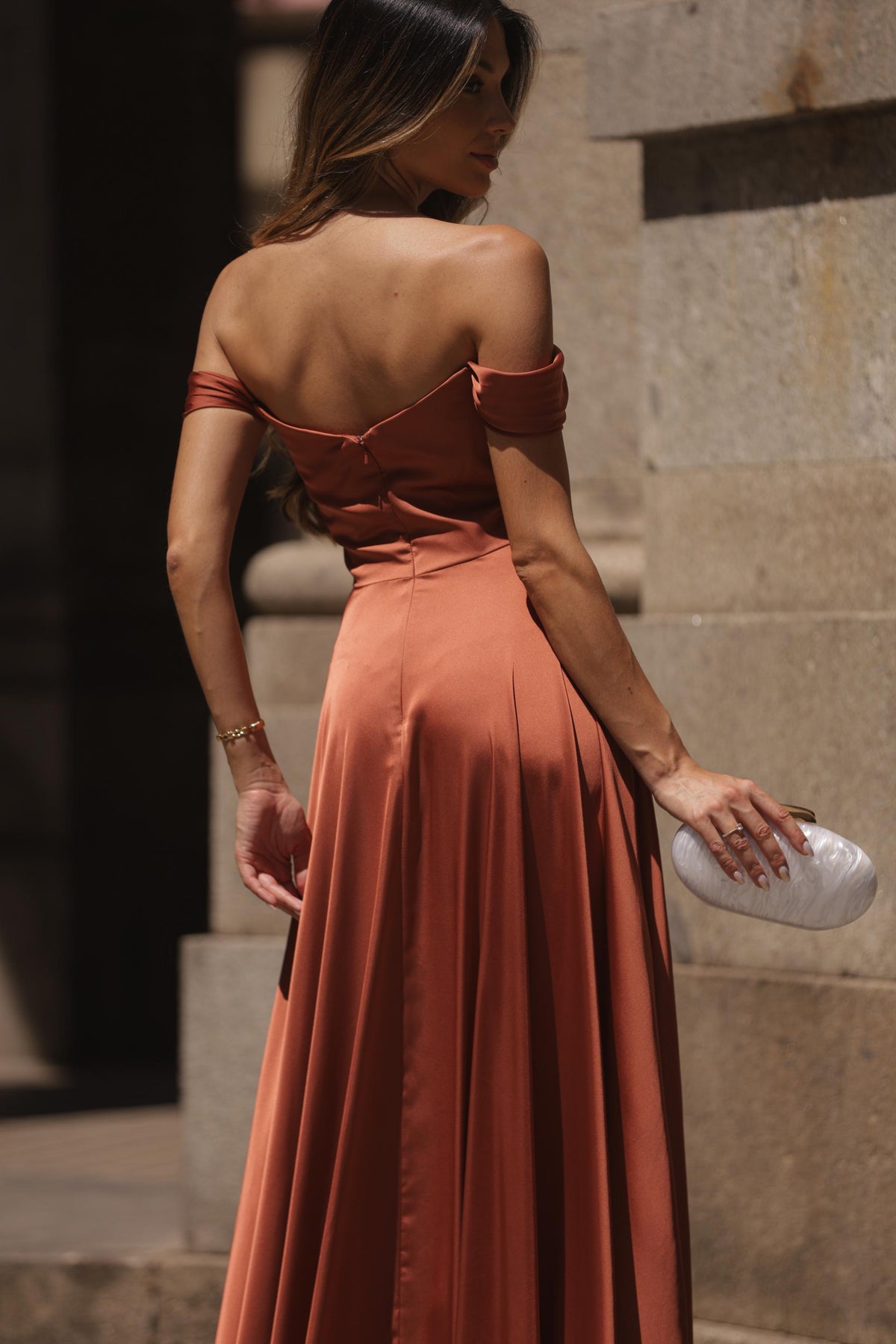 Vestido Aurora - Terracota