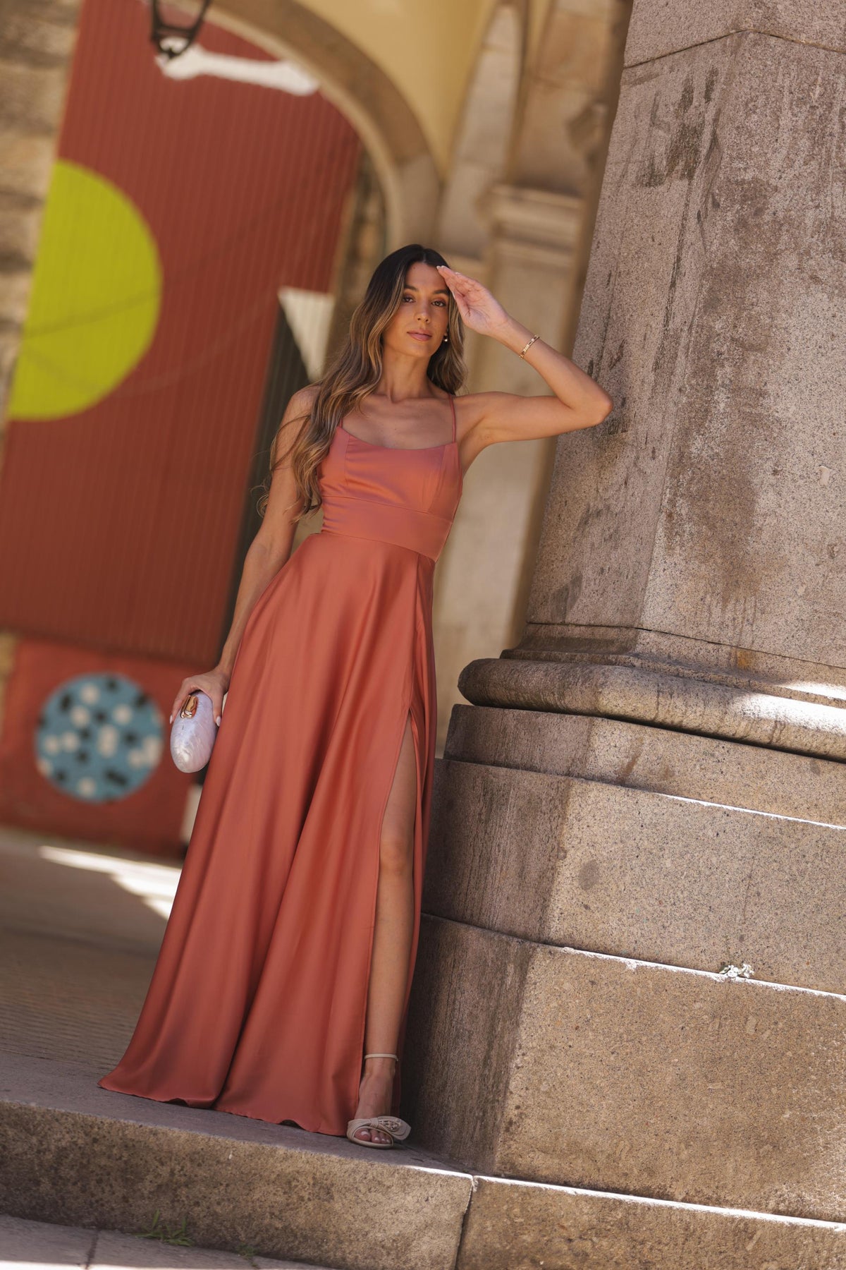 Vestido Valentina - Terracota