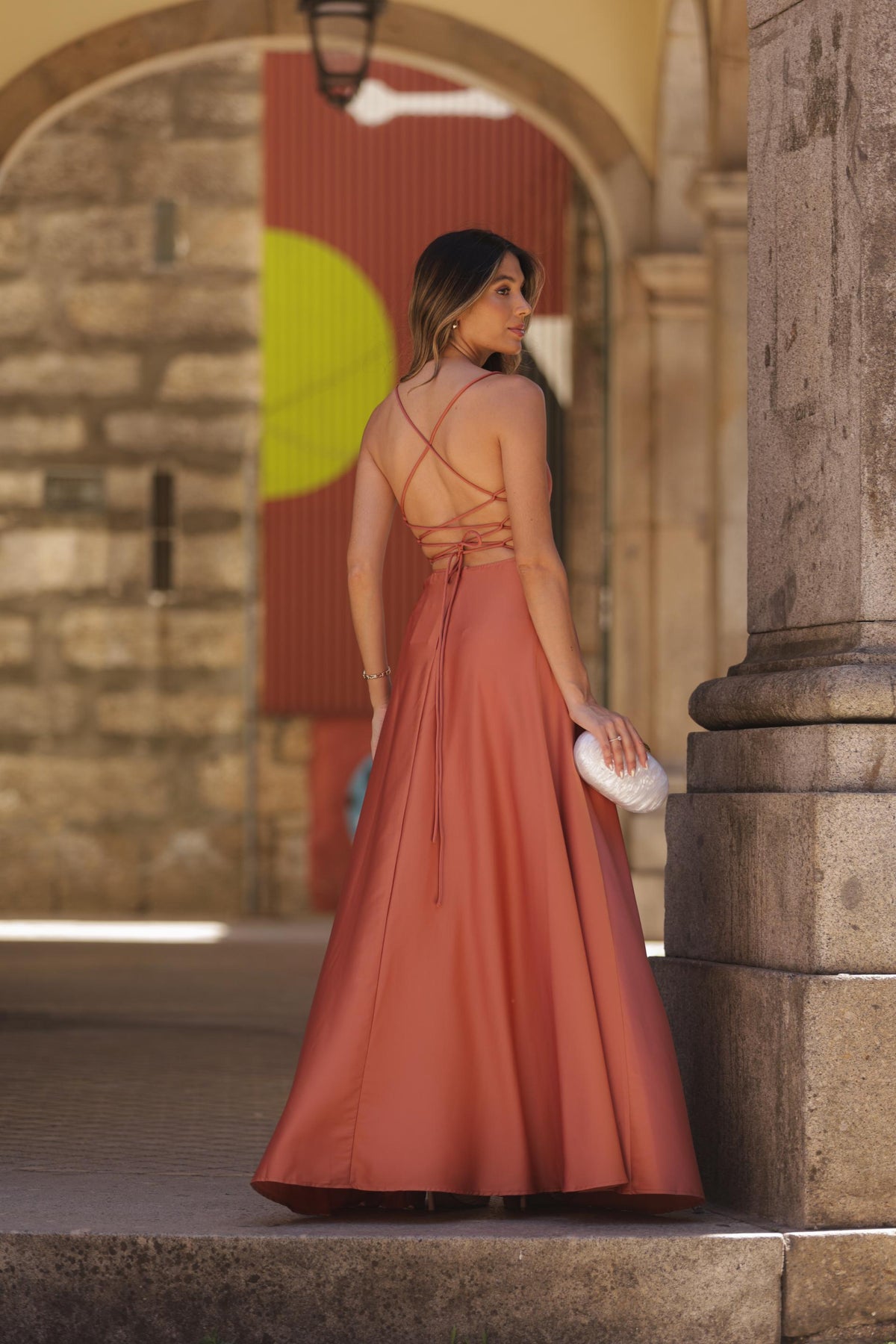 Vestido Valentina - Terracota