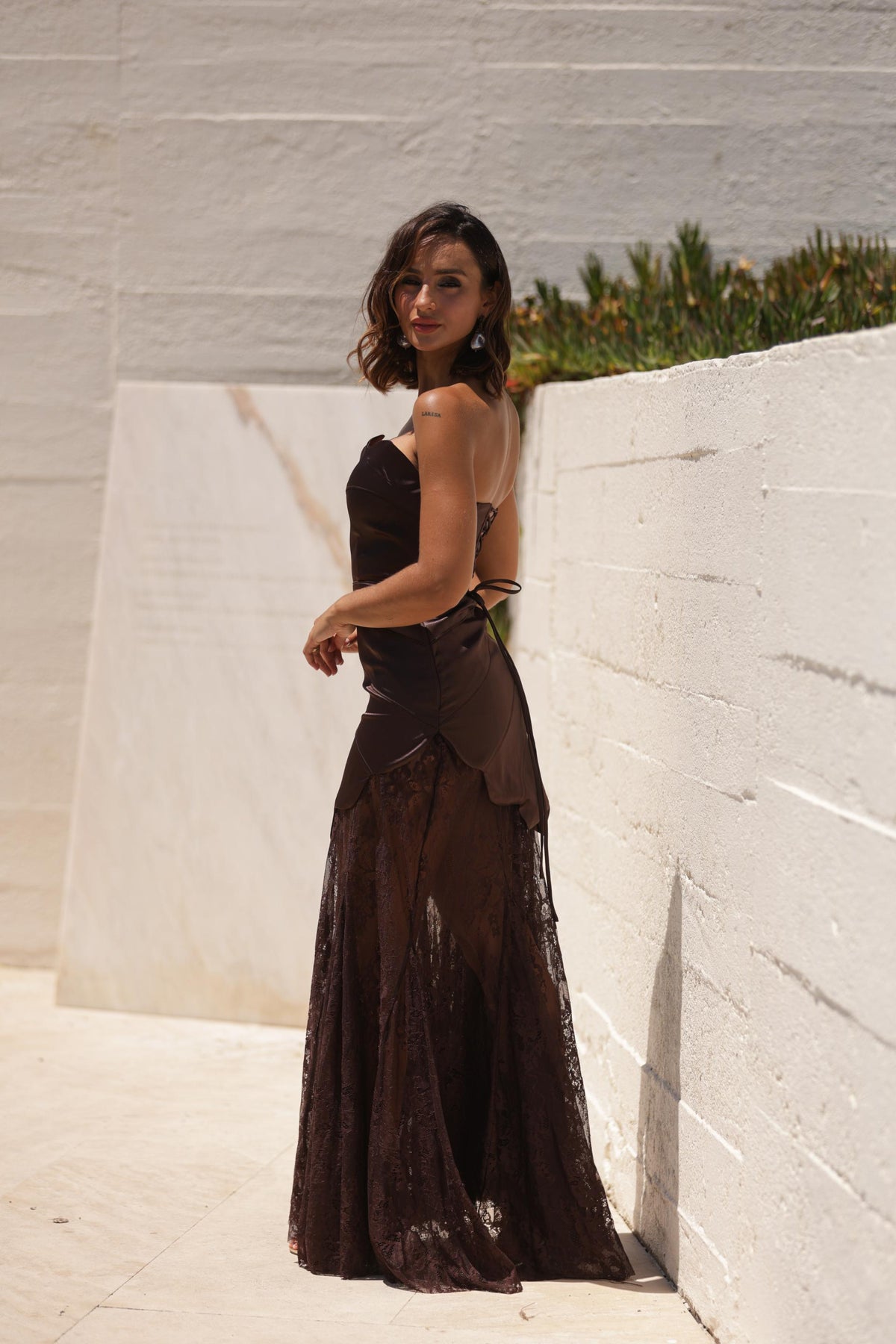 Vestido Cabo Verde - Castanho