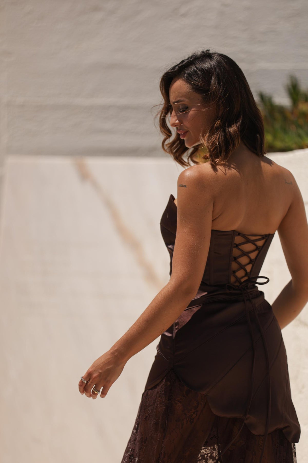 Vestido Cabo Verde - Castanho