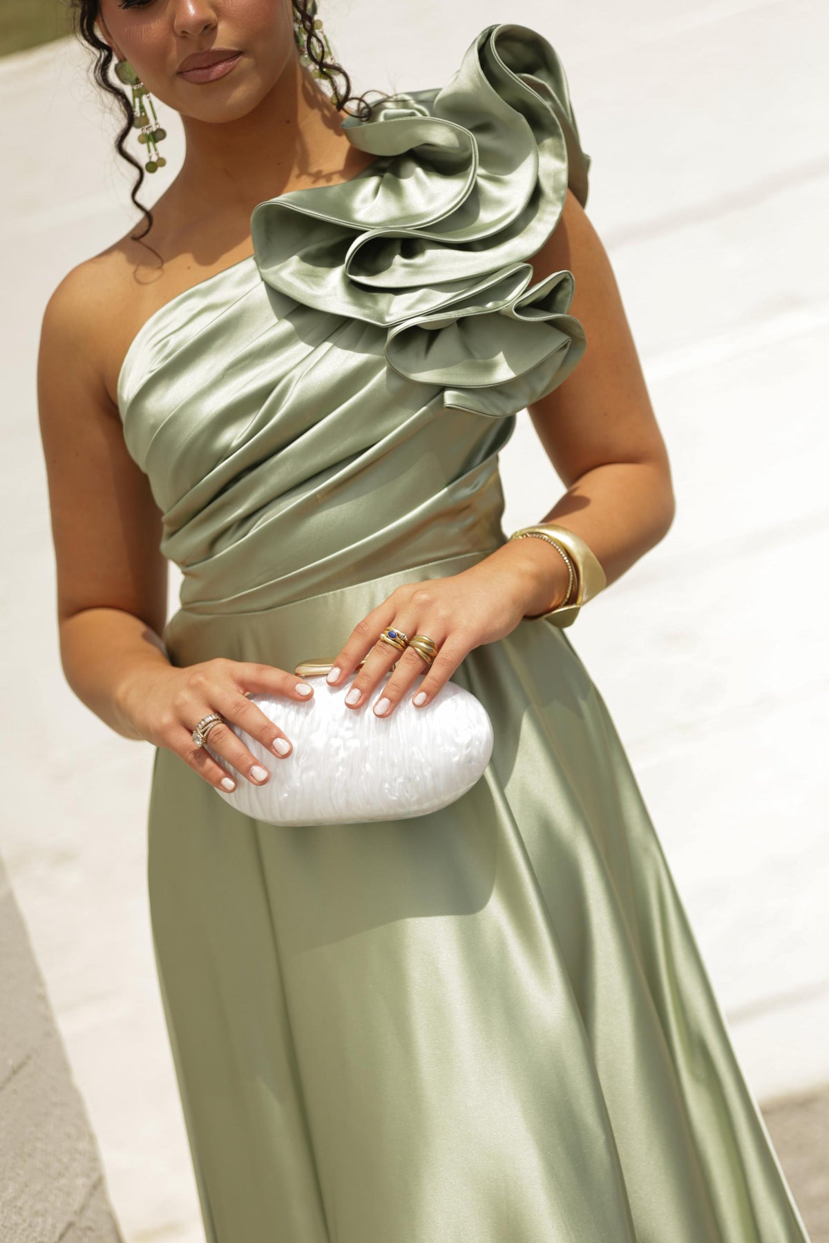 Clutch Valentina - Branco Pérola