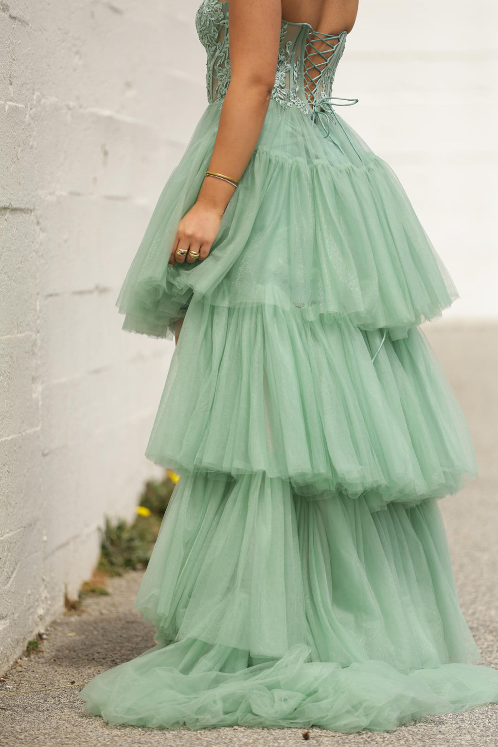 Vestido Viena - Verde Agua
