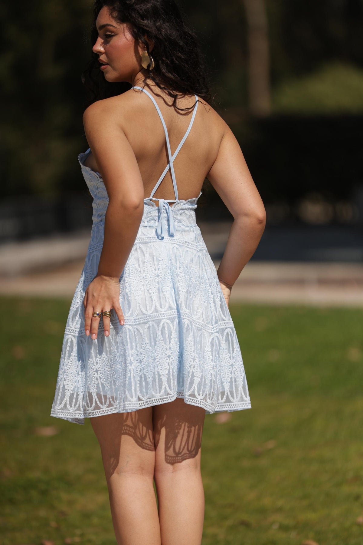Vestido Tóquio - Azul Bebé