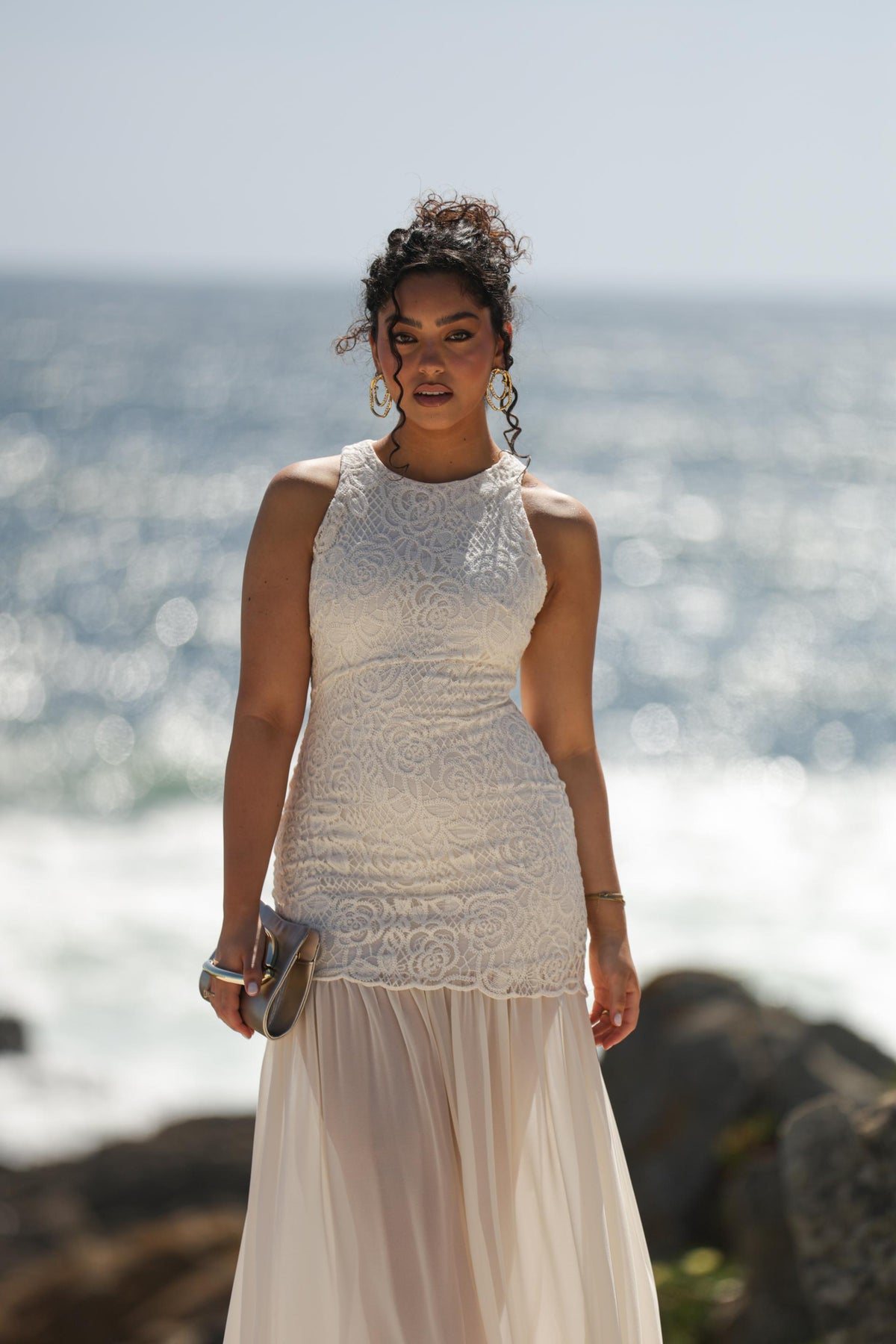 Vestido Serena - Bege