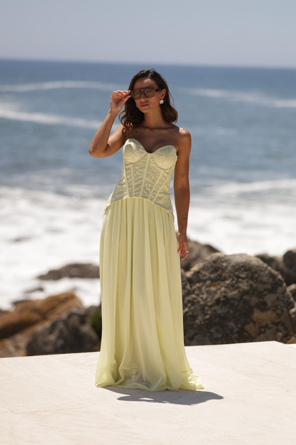 Vestido Grecia Amarelo