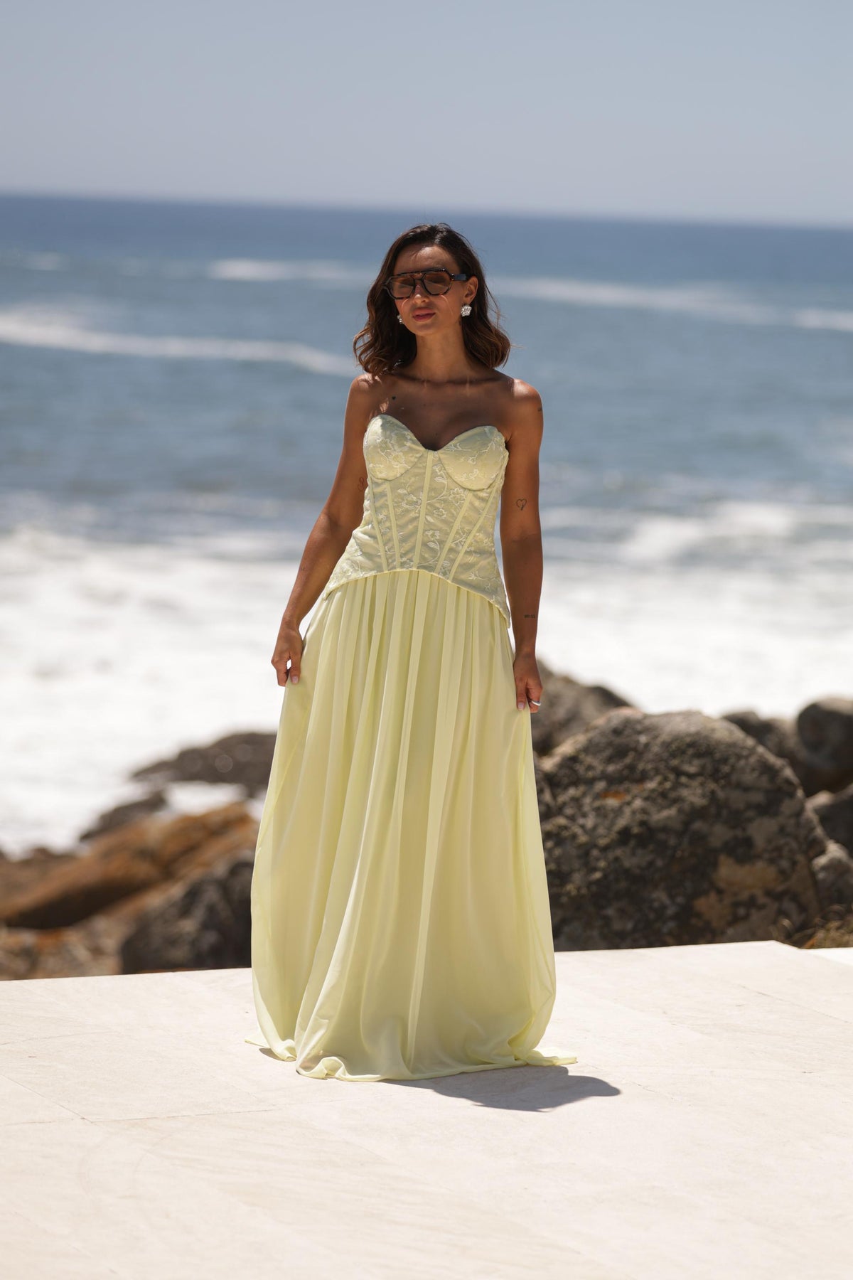Vestido Grecia Amarelo