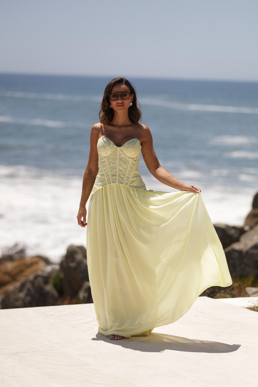 Vestido Grecia Amarelo
