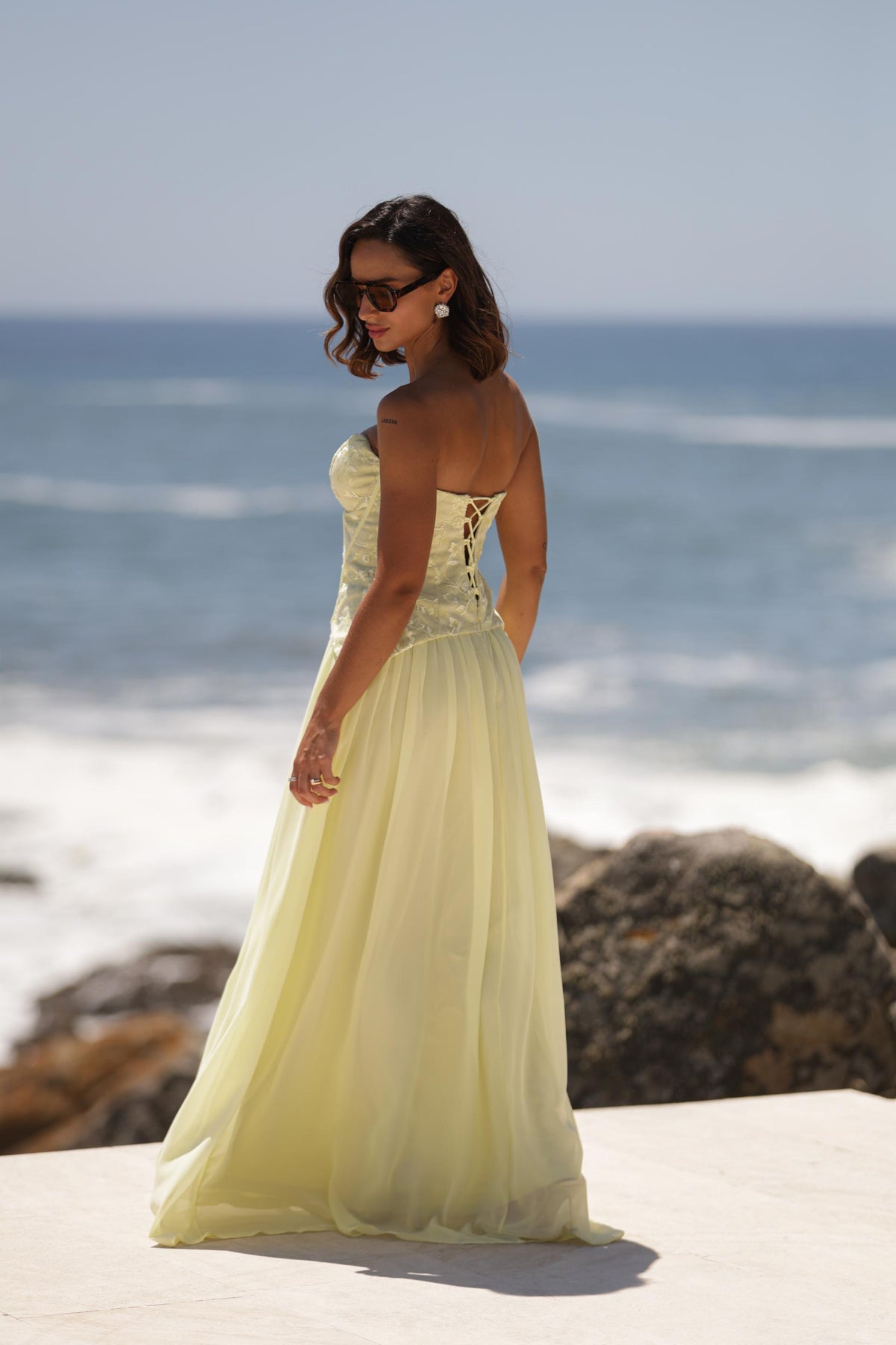 Vestido Grecia Amarelo