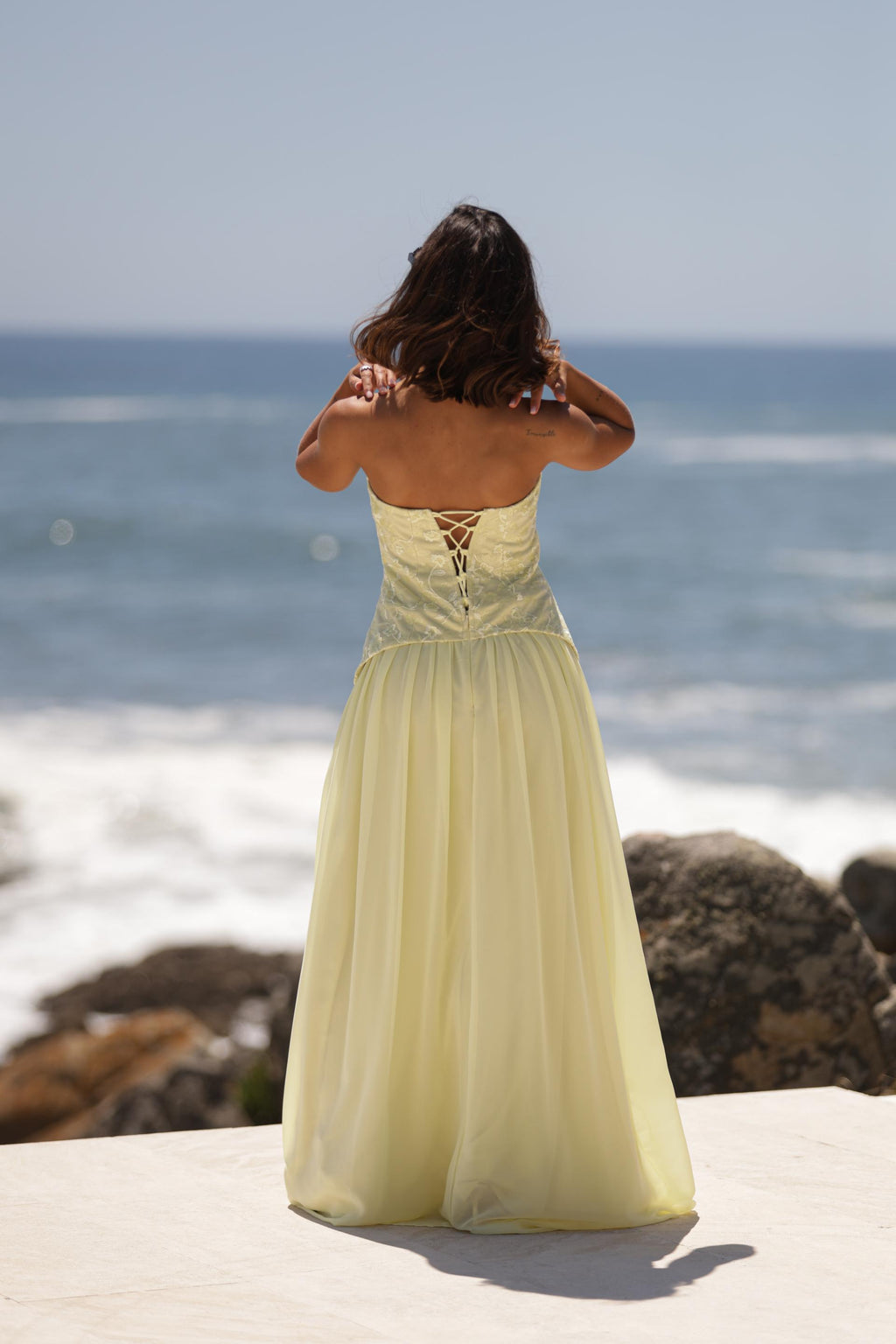 Vestido Grecia Amarelo