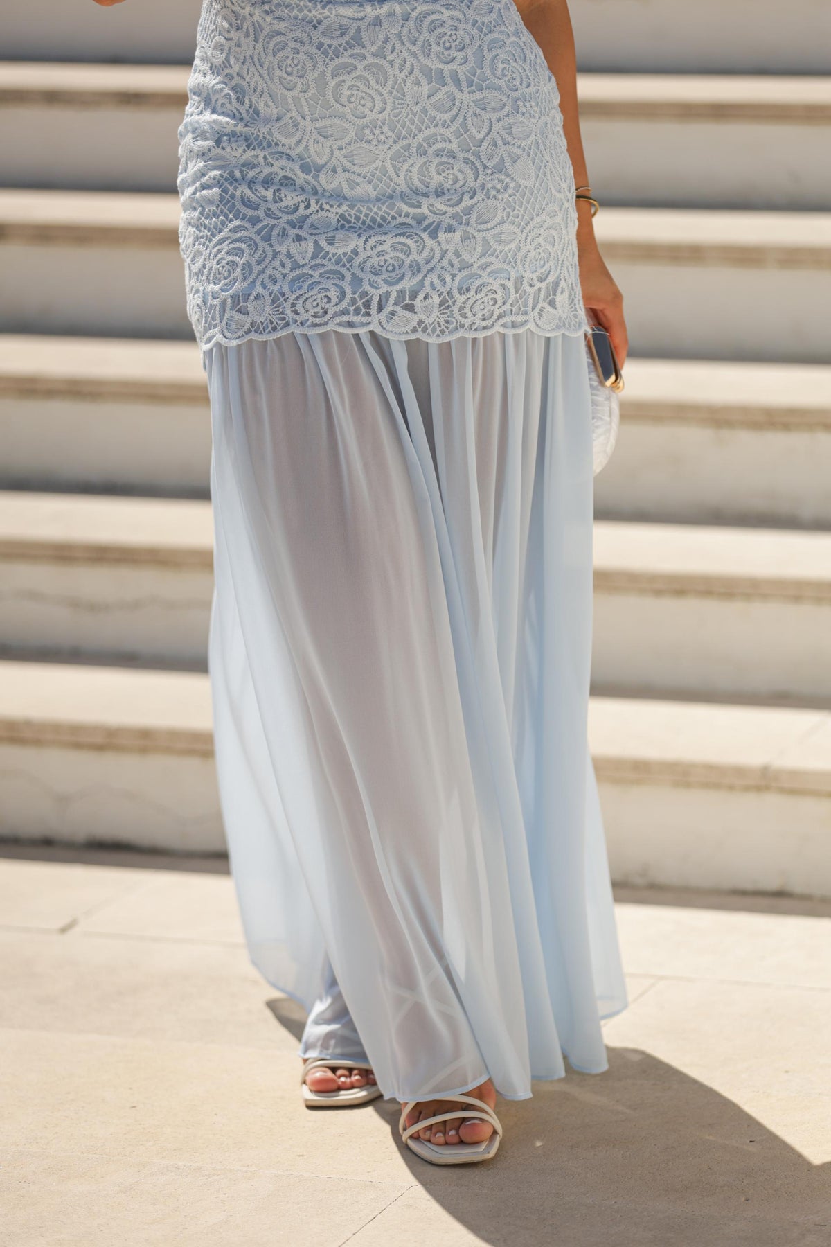 Vestido Serena - Azul Bebe