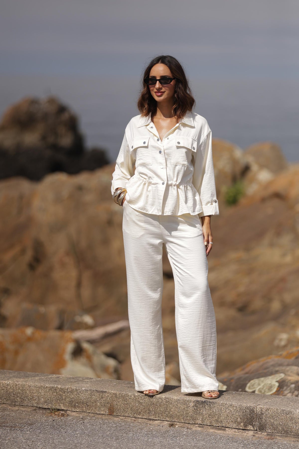 Conjunto Maya Branco Pérola