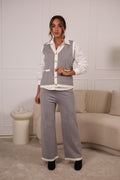 Conjunto Feminino 3 Peças com Camisa, Colete e Calça – Elegante e Versátil