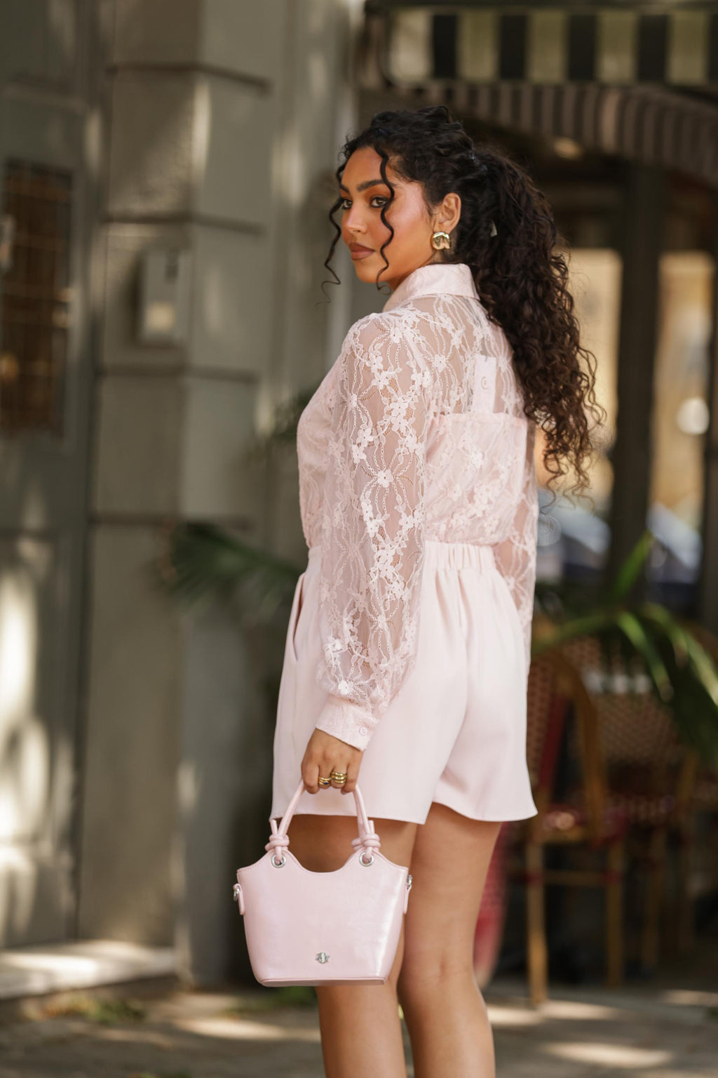 Macacão Lace - Rosa