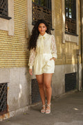 Macacão Lace - Amarelo Pastel