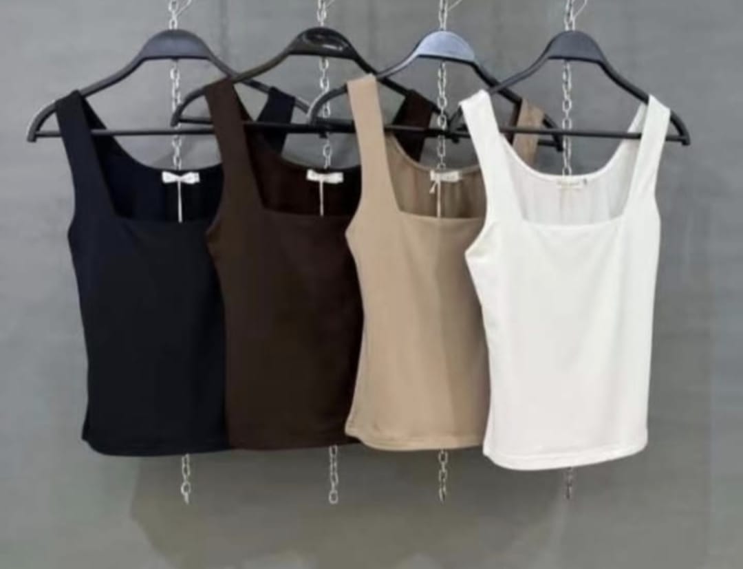 Top Básico Liso Alças Largas