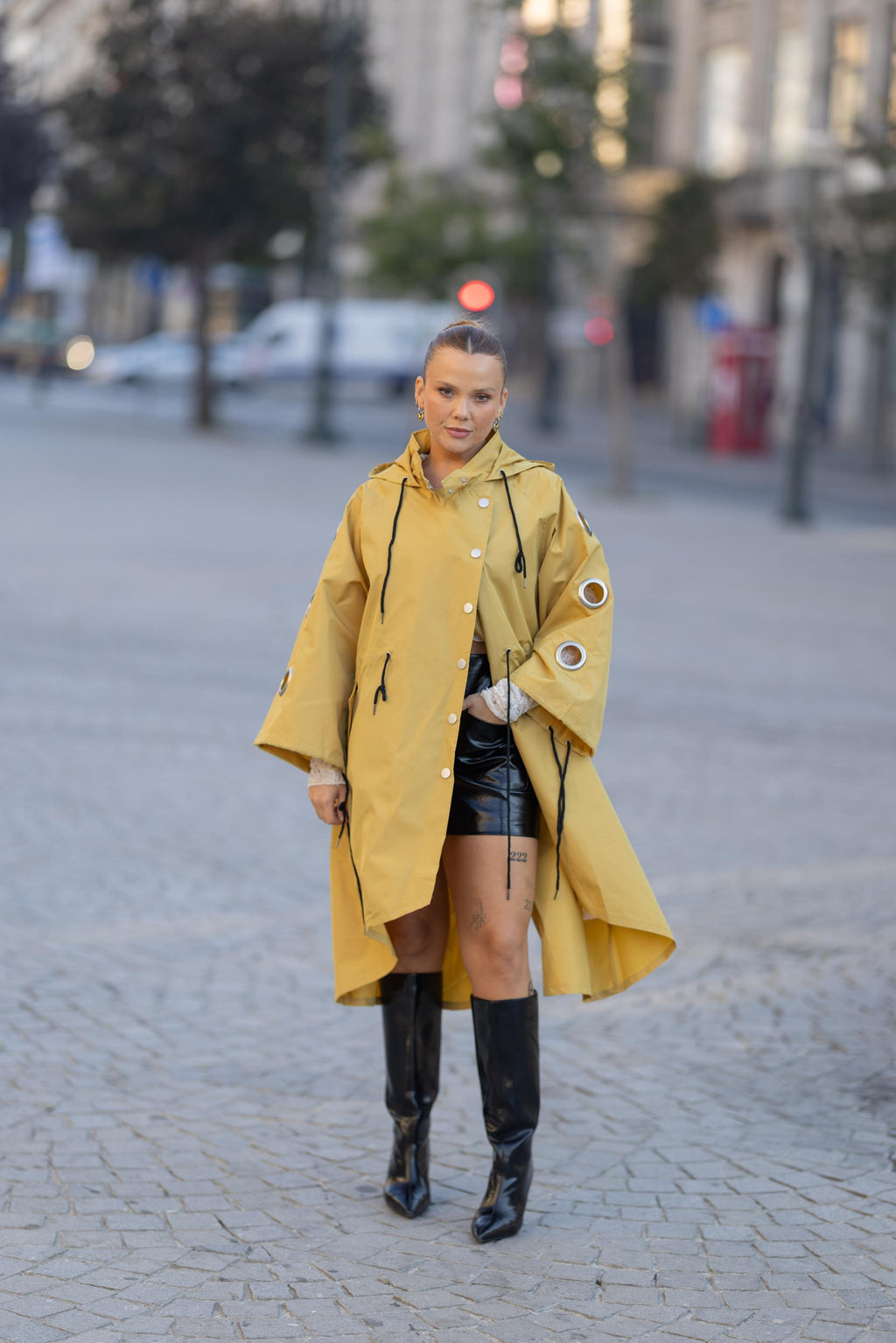 GABARDINE OVERSIZE Mostarda