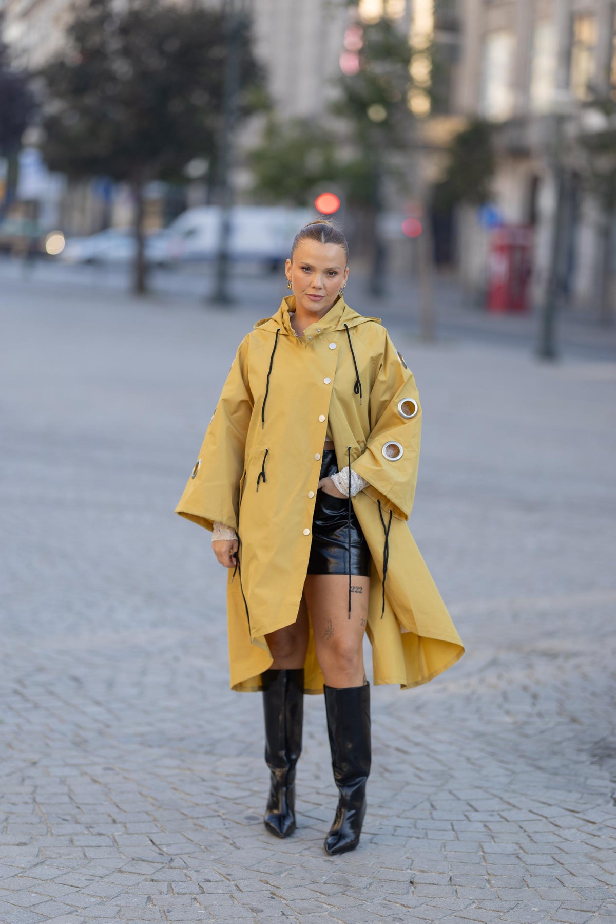 GABARDINE OVERSIZE Mostarda