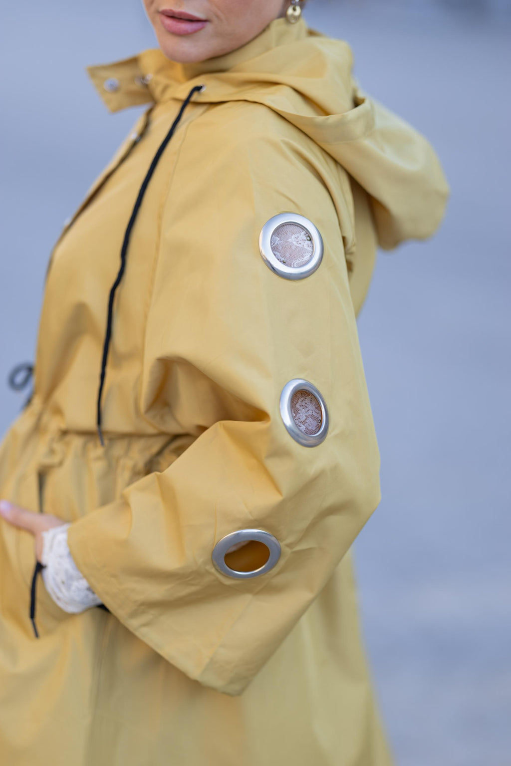 GABARDINE OVERSIZE Mostarda